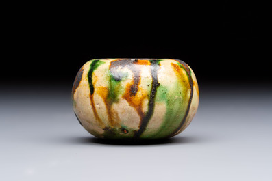 A small Chinese sancai water pot, Tang