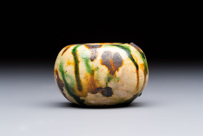 A small Chinese sancai water pot, Tang