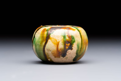 A small Chinese sancai water pot, Tang