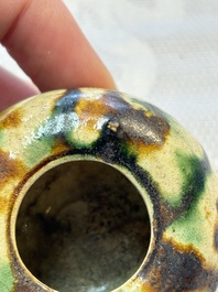A small Chinese sancai water pot, Tang
