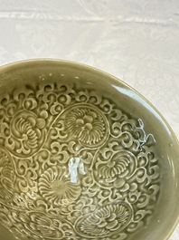 A fine Chinese Yaozhou 'Chrysanthemum' bowl, Northern Song