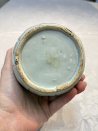 A Chinese qingbai ewer and cover, Yuan