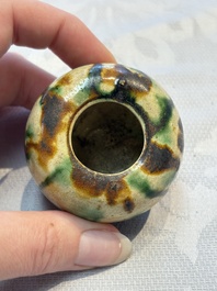 A small Chinese sancai water pot, Tang