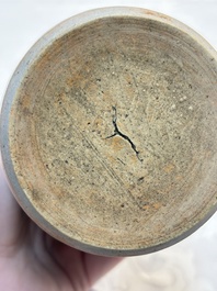 A Chinese celadon-glazed 'Kinuta' vase, Qing