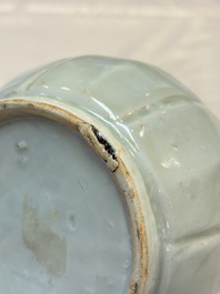 A Chinese qingbai ewer and cover, Yuan