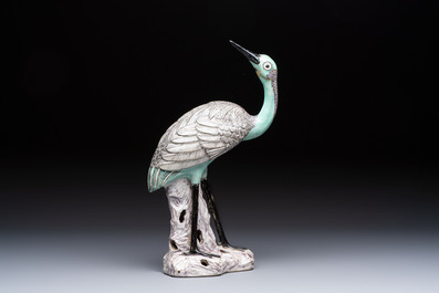 A Chinese model of a crane, 20th C.