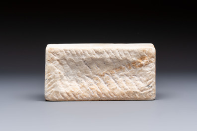 A Chinese inscribed marble stele, Northern Wei style, 20th C.