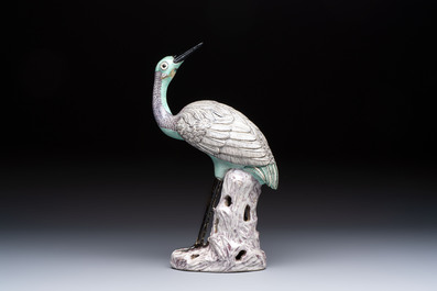 A Chinese model of a crane, 20th C.