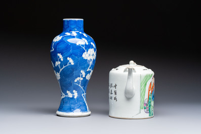 A varied collection of 11 Chinese porcelain wares, Kangxi and later