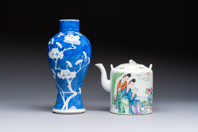 A varied collection of 11 Chinese porcelain wares, Kangxi and later