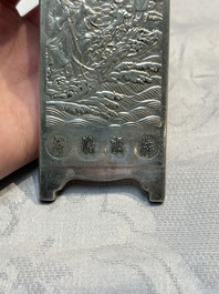 Two Chinese silver 'Eight Immortals' amulets, Zuyin 足銀 marks, 19/20th C.
