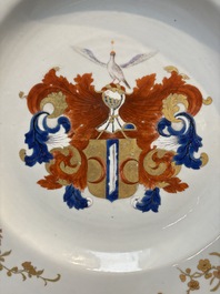 A Chinese armorial dish with the arms of Valckenier of Amsterdam for the Dutch market, Qianlong, ca. 1735&ndash;40