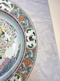 A large Chinese famille rose 'General Yang' basin, Yongzheng