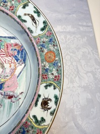 A large Chinese famille rose 'General Yang' basin, Yongzheng