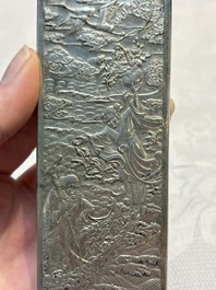 Two Chinese silver 'Eight Immortals' amulets, Zuyin 足銀 marks, 19/20th C.
