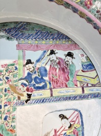 A large Chinese famille rose 'General Yang' basin, Yongzheng
