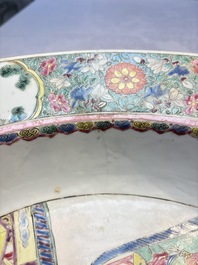 A large Chinese famille rose 'General Yang' basin, Yongzheng