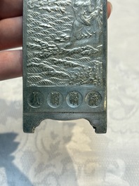 Two Chinese silver 'Eight Immortals' amulets, Zuyin 足銀 marks, 19/20th C.