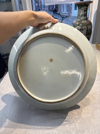 A large Chinese famille rose 'General Yang' basin, Yongzheng