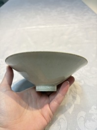 A Chinese qingbai tea bowl with incised floral design, 20th C.