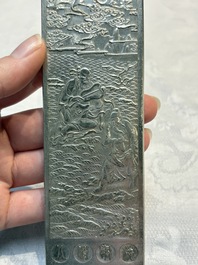 Two Chinese silver 'Eight Immortals' amulets, Zuyin 足銀 marks, 19/20th C.