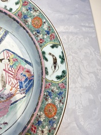 A large Chinese famille rose 'General Yang' basin, Yongzheng