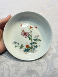 Two Chinese famille rose plates, Chenghua and Guangxu mark, Republic
