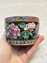 A varied collection of nine Chinese blue, white and famille rose wares, Kangxi and later