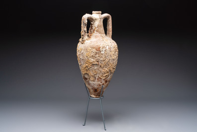A Roman pottery wine transport amphora with attractive encrustation, Northern Adriatic region, 1st C. b.C./3rd C.