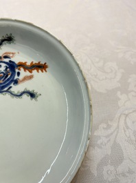 A Chinese Imari-style 'Dragon and Phoenix' plate, Kangxi
