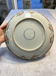 A pair of Chinese famille verte 'Bird Among Flowering Branches' dishes, Kangxi