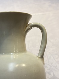 A Chinese Xingyao white-glazed ewer, Ying 盈 mark, Tang or later