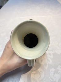 A Chinese Xingyao white-glazed ewer, Ying 盈 mark, Tang or later
