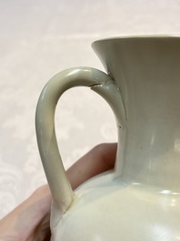 A Chinese Xingyao white-glazed ewer, Ying 盈 mark, Tang or later