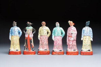 An exceptional complete set of twelve Chinese famille rose zodiac figures, Ge Yi Tai Zao 戈益泰造 marks, Republic