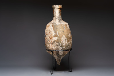 A Roman salt fish amphora and cover, Spain, 2nd/3rd C.