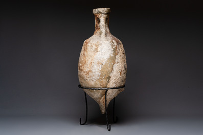 A Roman salt fish amphora and cover, Spain, 2nd/3rd C.