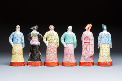An exceptional complete set of twelve Chinese famille rose zodiac figures, Ge Yi Tai Zao 戈益泰造 marks, Republic