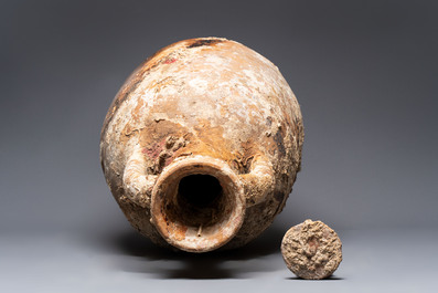 A Roman pottery olive oil amphora, Adriatic coast of Italy, 2nd/1st C. b.C.