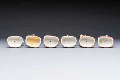 An exceptional complete set of twelve Chinese famille rose zodiac figures, Ge Yi Tai Zao 戈益泰造 marks, Republic