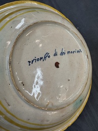 A fine Italian maiolica 'Triumph of the Sea Gods' dish, probably workshop of Orazio Fontana, Urbino, 3rd quarter 16th C.