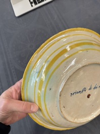 A fine Italian maiolica 'Triumph of the Sea Gods' dish, probably workshop of Orazio Fontana, Urbino, 3rd quarter 16th C.