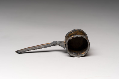 A miniature brass ewer, excavated in The Hague, 16th C.