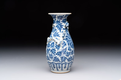 Four Chinese snuff bottles and three vases, 19th C.