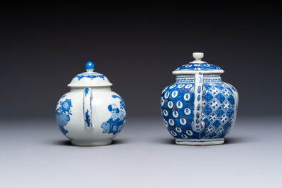 A group of Chinese and Japanese famille verte, blue and white wares, Kangxi and later