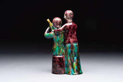 A Chinese sancai-glazed biscuit 'musician' group, Republic