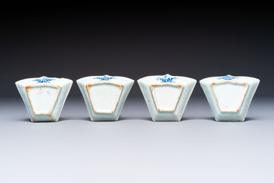 A group of Chinese and Japanese famille verte, blue and white wares, Kangxi and later