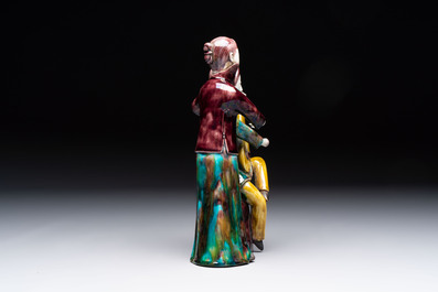 A Chinese sancai-glazed biscuit 'musician' group, Republic