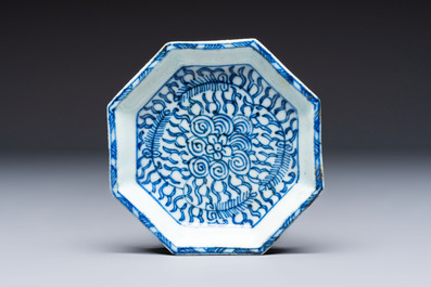 A group of Chinese and Japanese famille verte, blue and white wares, Kangxi and later