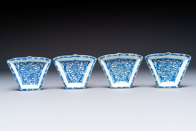 A group of Chinese and Japanese famille verte, blue and white wares, Kangxi and later